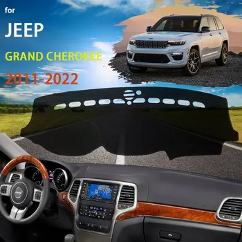para Jeep Grand Cherokee WK2 2011~2022 Esteira antiderrapante Tampa do Painel de controle Pad-Sol Dashmat Proteger Tapete 2017 2018 2019 2020 2021