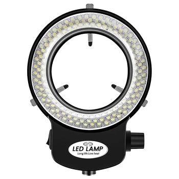 144 LED miniscope anel de luz luz do anel 0 - 100% ajustável da lâmpada para miniscope anel de luz