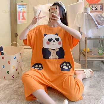 De verão, a chegada dos NOVOS Adultos Onesie Pijamas para Mulheres de Sono Salão Panda Impressão Pijama de Romper para Meninas macacão de Atacado de Romper