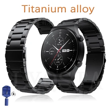 Liga de titânio Pulseira Para Huawei Assistir GT2 Pro/GT 2 46mm 2E Banda Inteligente Bracelete pulseiras Para Samsung Galaxy Watch 3 45mm Pulseira